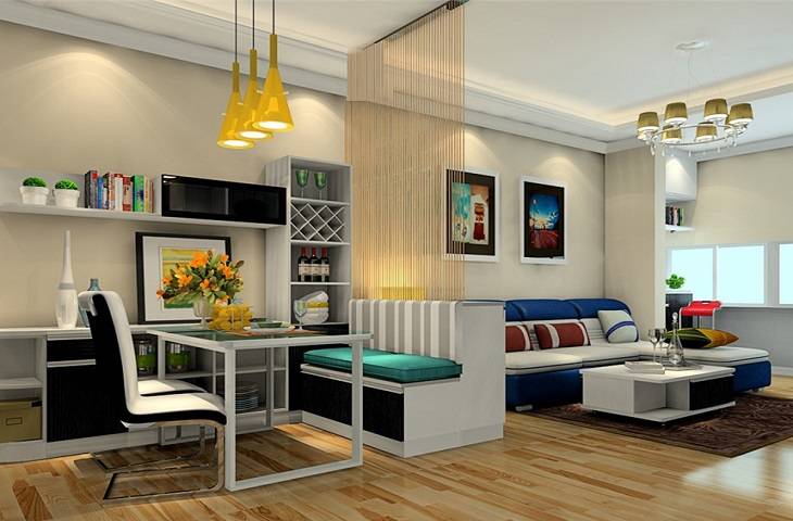 定制藍(lán)色愛(ài)琴?？蛷d家具